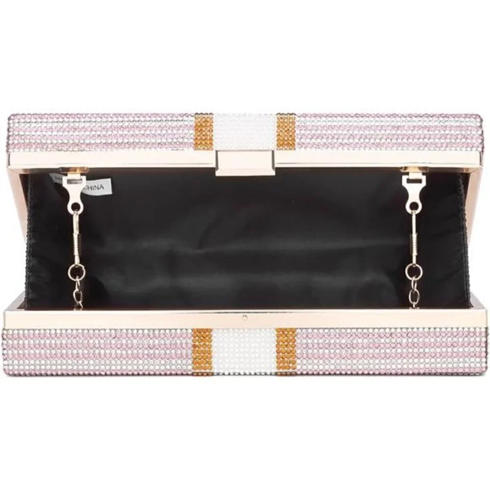 Money Dollar Purse Clutch for Women Rhinestone Evening Handbag Bag Rhinestone